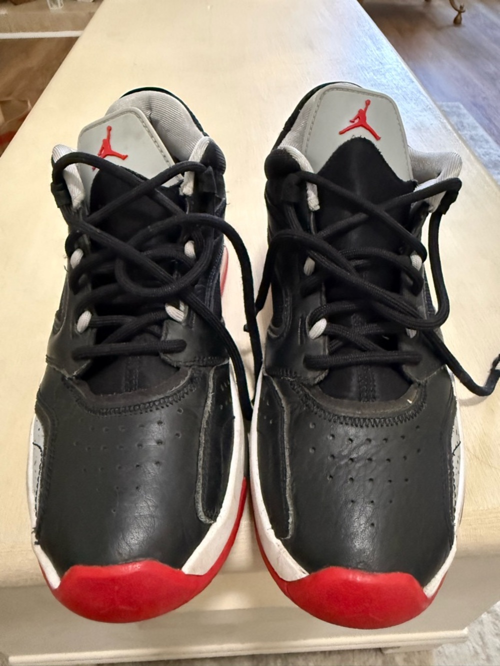 Nike Air Jordan Black/Red Basketball Sneakers size 7y